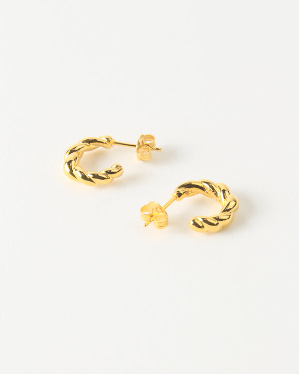 Rejina Pyo Mini Twirl Hoops Gold Plated
