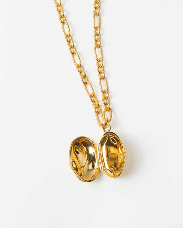 Rejina Pyo Molten Locket Necklace Gold Plated