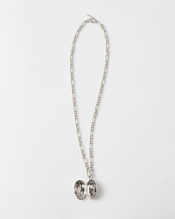Rejina Pyo Molten Locket Necklace Silver Plated