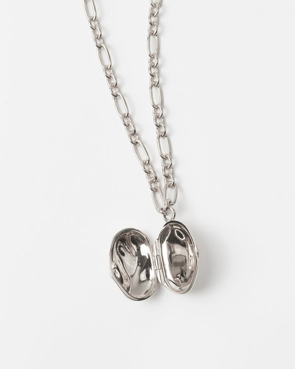Rejina Pyo Molten Locket Necklace Silver Plated