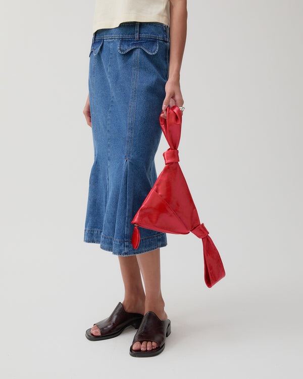 Rejina Pyo Monroe Skirt Organic Cotton Denim Blue