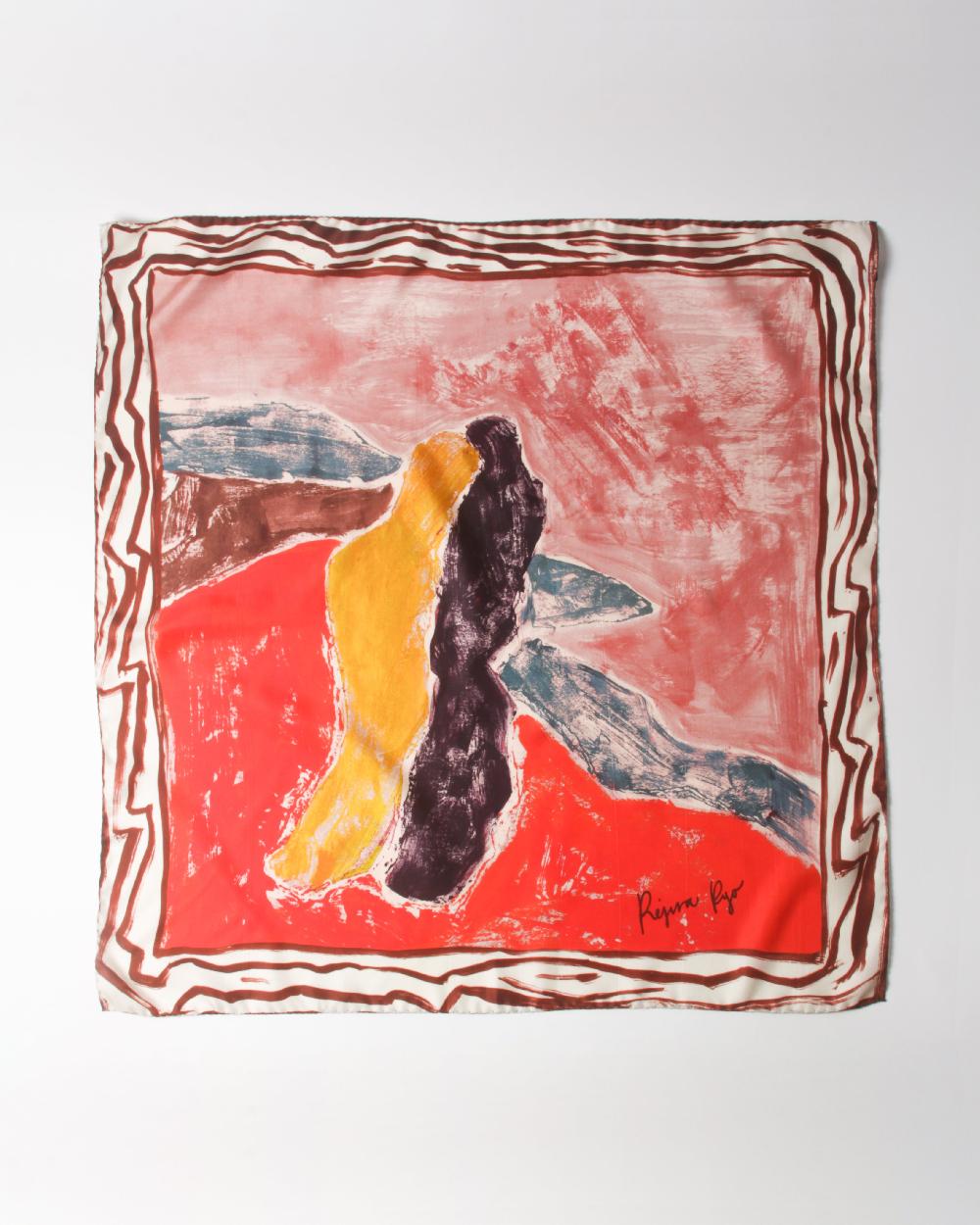 rejina pyo Munch x Rejina Pyo Silk Scarf Print Red