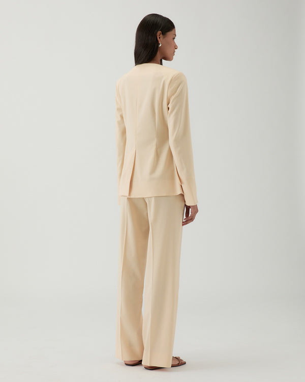 Rejina Pyo Noemie Blazer Wool Blend Suiting Butter