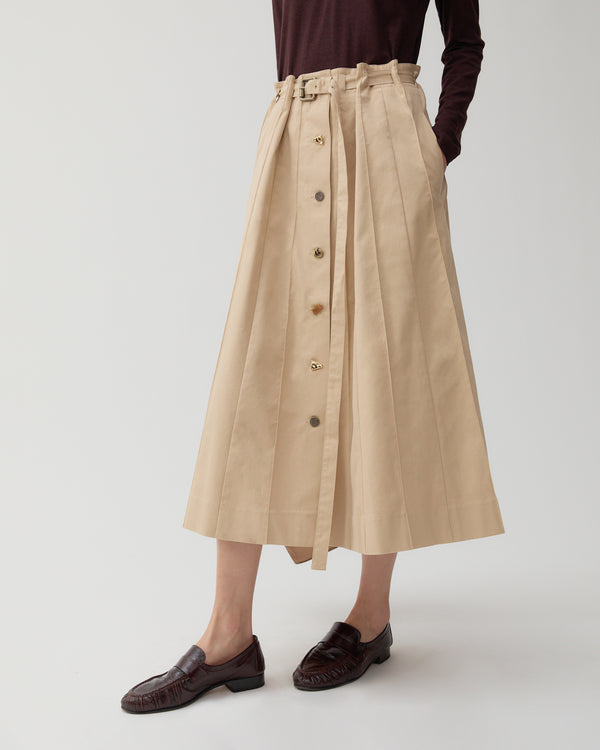 Rejina Pyo Noor Skirt Cotton Blend Tan