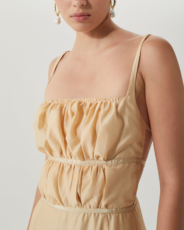 Rejina Pyo Nym Dress Tencel Blend Tan