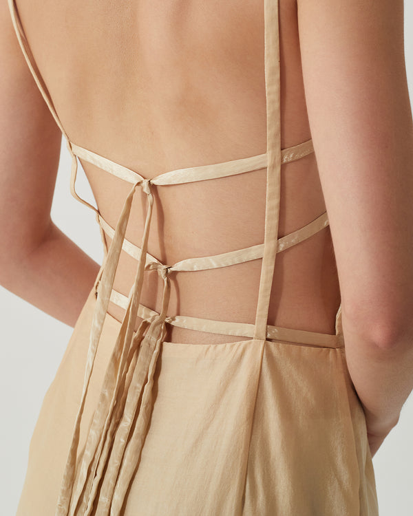 Rejina Pyo Nym Dress Tencel Blend Tan