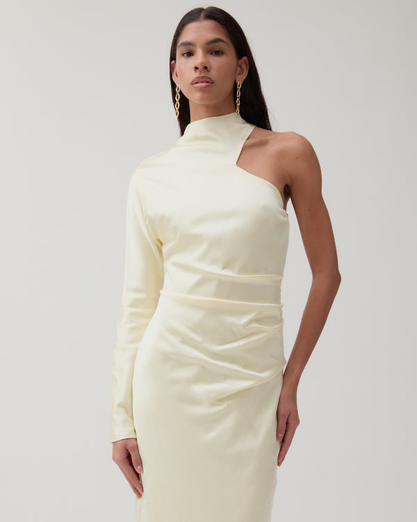 Rejina Pyo Ola Dress Silk Satin Butter