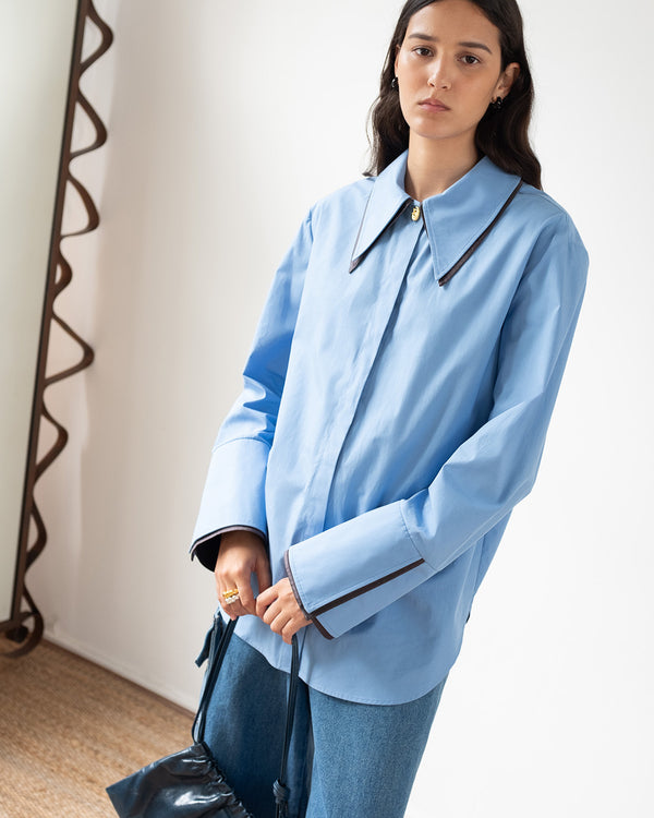 Rejina Pyo Parker Shirt Organic Cotton Blue