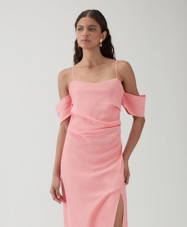 Rejina Pyo Pauline Dress Crepe Viscose Pink