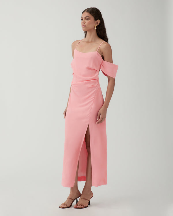 Rejina Pyo Pauline Dress Crepe Viscose Pink
