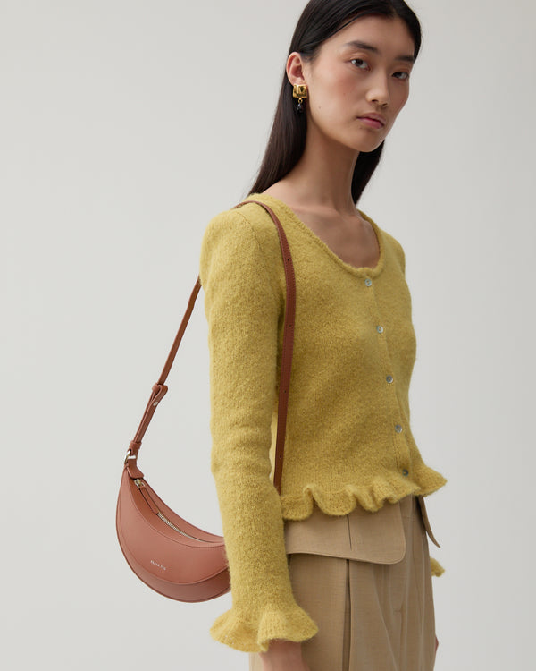 Rejina Pyo Petite Banana Bag Leather Nappa Tan