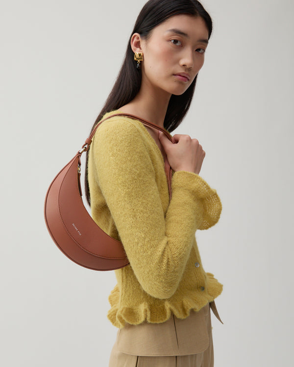Rejina Pyo Petite Banana Bag Leather Nappa Tan