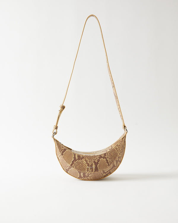 Rejina Pyo Petite Banana Bag Leather Print Snake