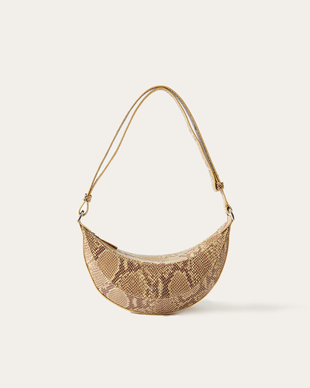 rejina pyo Petite Banana Bag Leather Print Snake