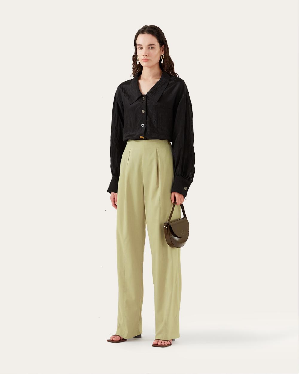 rejina pyo Reine Trousers Tailored Suiting Sage