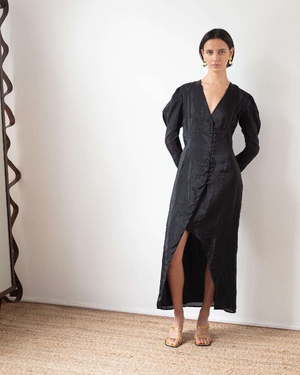 rejina pyo Remi Dress Viscose Blend Black