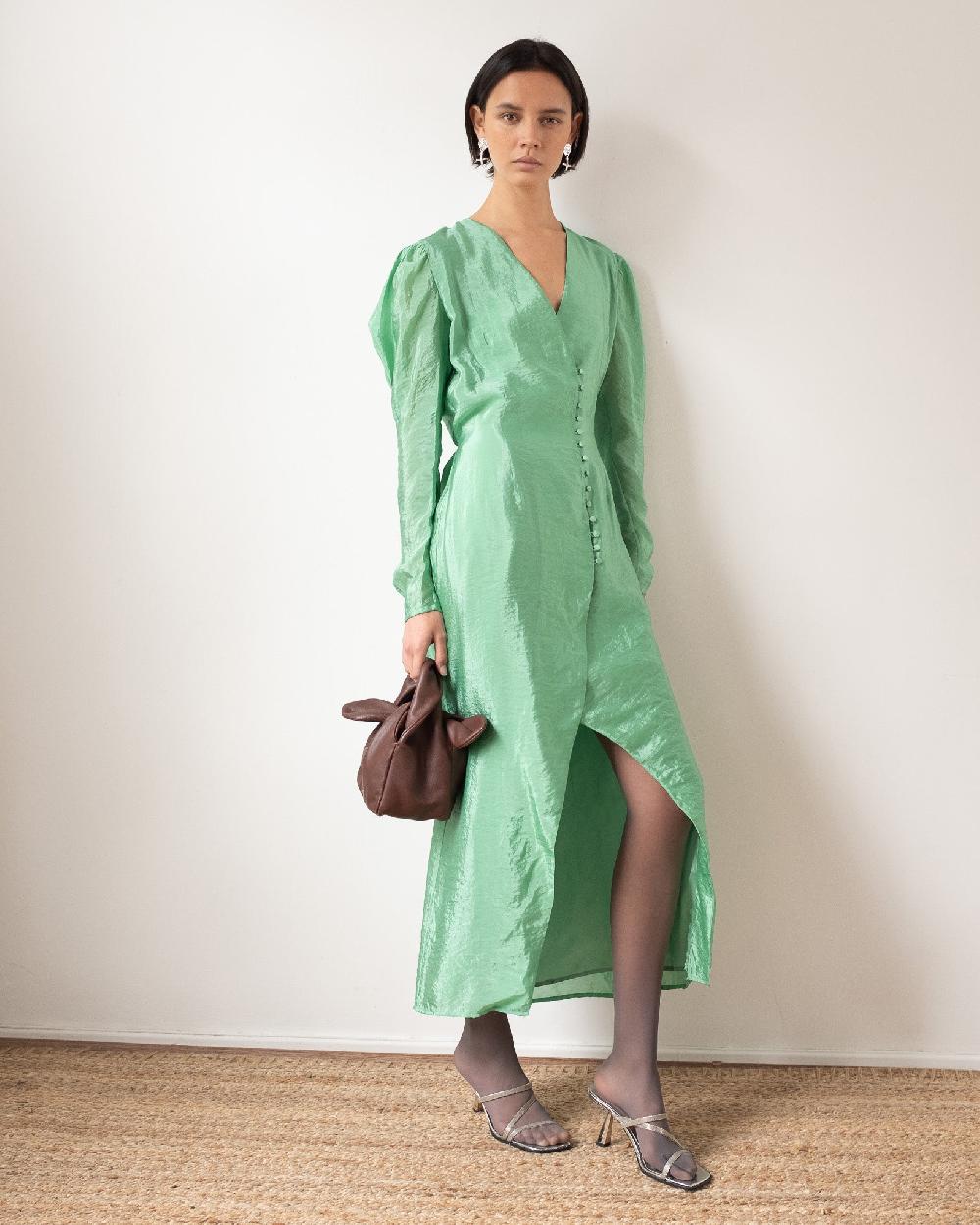 rejina pyo Remi Dress Viscose Blend Jade