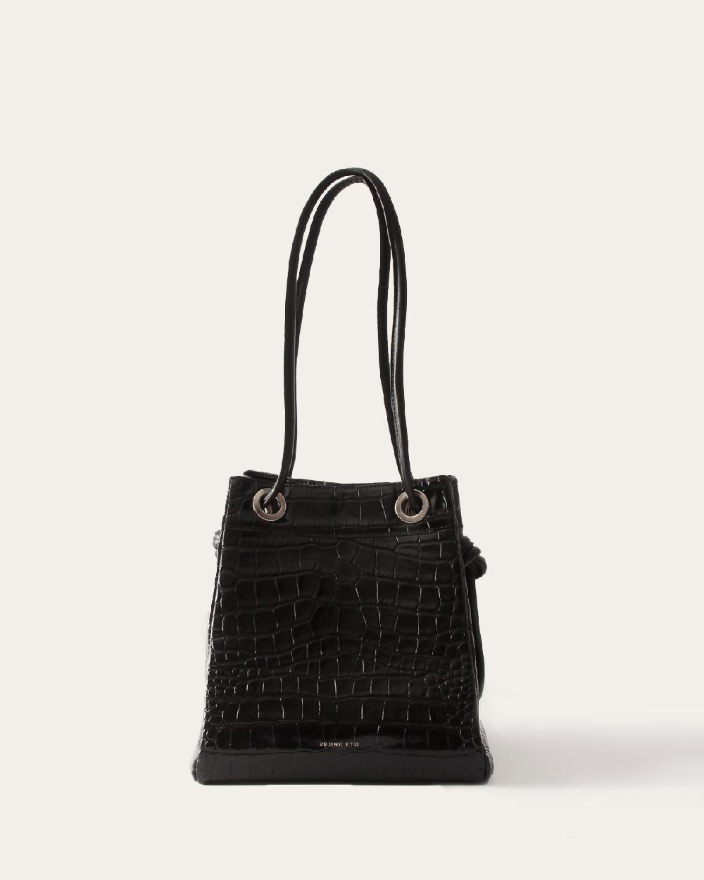 rejina pyo Rita Bucket Leather Embossed Black