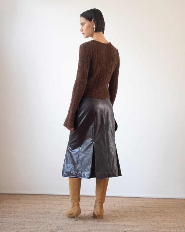 Rejina Pyo Robyn Cardigan Alpaca Brown