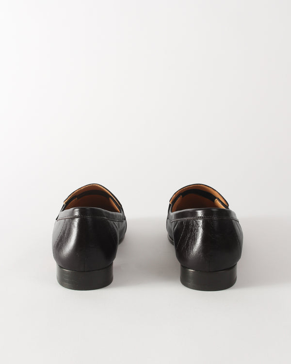 Rejina Pyo Ruched Loafer Leather Black