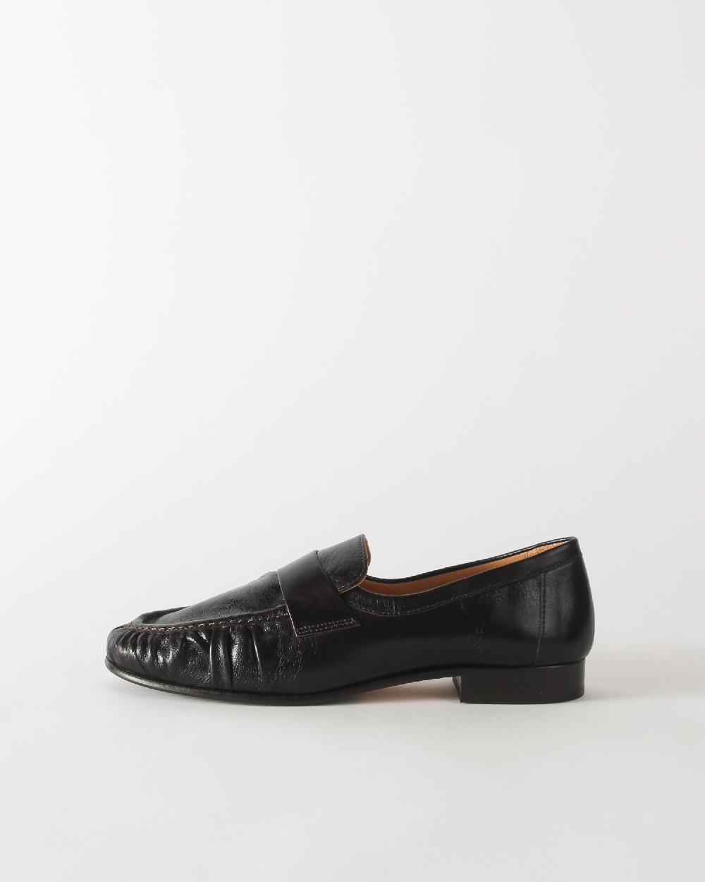rejina pyo Ruched Loafer Leather Black