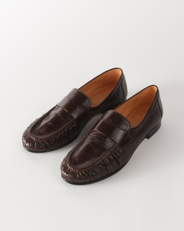 Rejina Pyo Ruched Loafer Leather Morgano