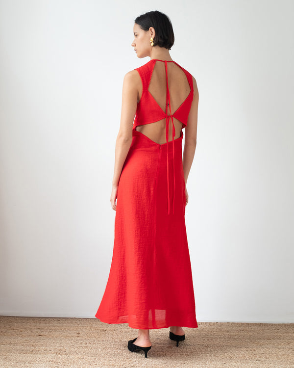 Rejina Pyo Sadie Dress Tencel Blend Red