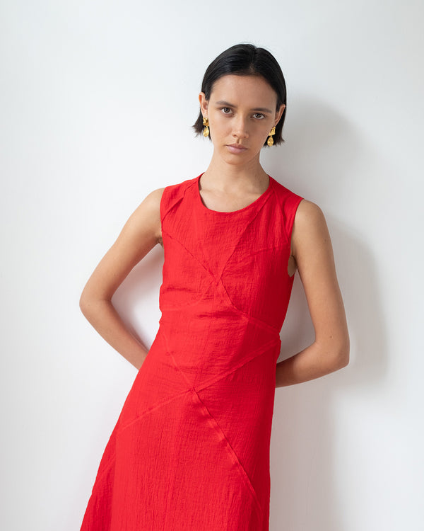 Rejina Pyo Sadie Dress Tencel Blend Red