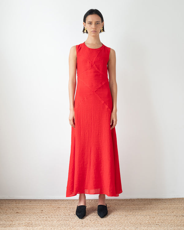 Rejina Pyo Sadie Dress Tencel Blend Red