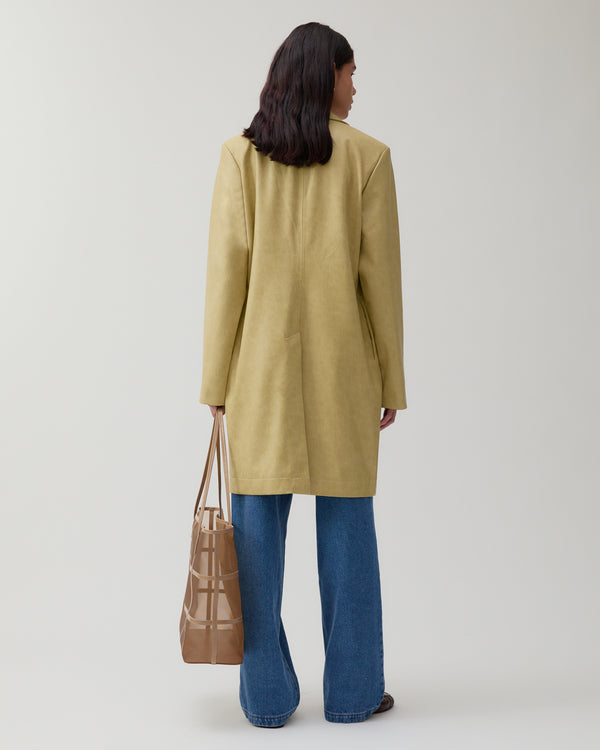 Rejina Pyo Samantha Jacket Faux Leather Beige