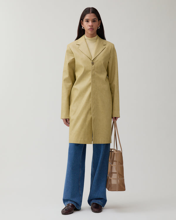 Rejina Pyo Samantha Jacket Faux Leather Beige