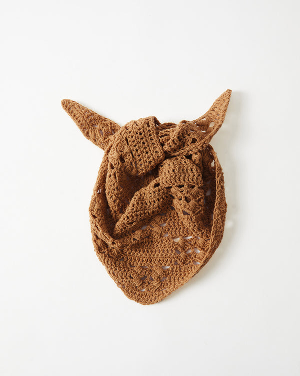 Rejina Pyo Sandy Headscarf Organic Cotton Chestnut