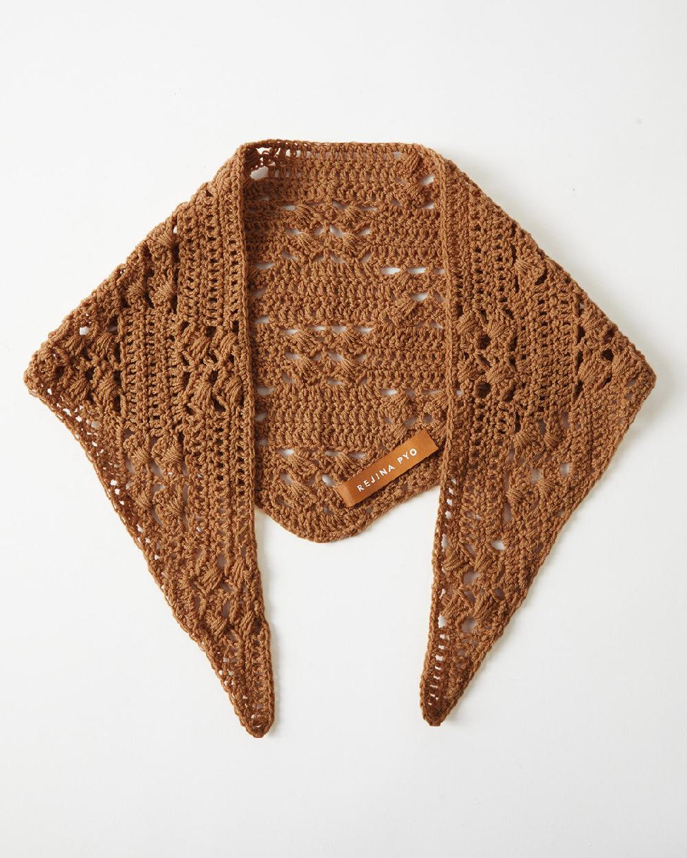 rejina pyo Sandy Headscarf Organic Cotton Chestnut