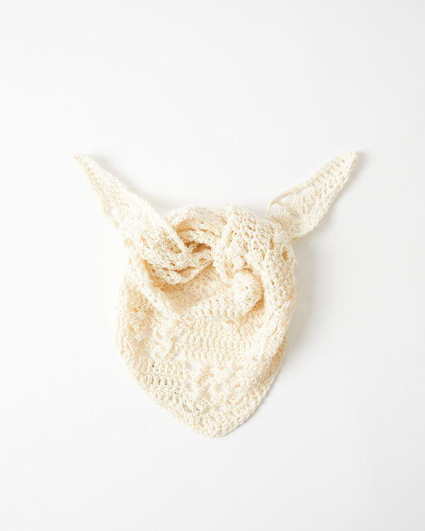 Rejina Pyo Sandy Headscarf Organic Cotton Cream
