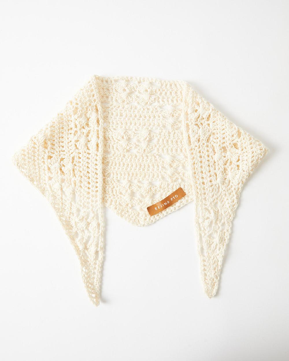 rejina pyo Sandy Headscarf Organic Cotton Cream