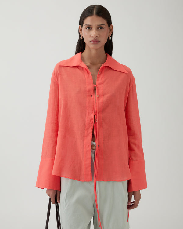 Rejina Pyo Saskia Shirt Cotton Coral