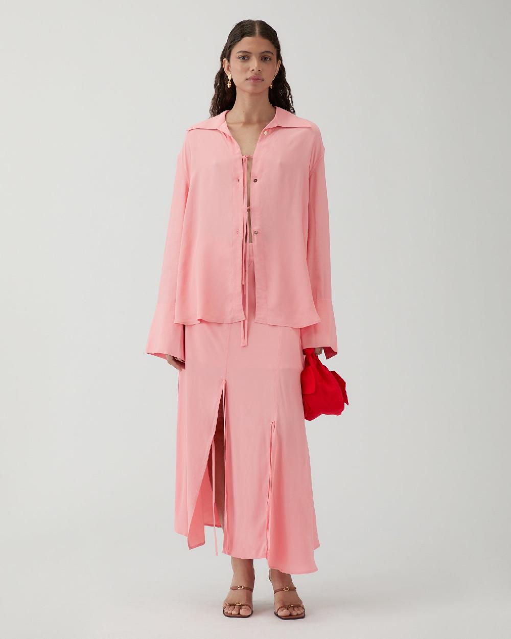 rejina pyo Saskia Shirt Crepe Viscose Pink