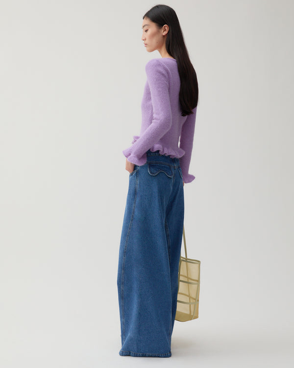 Rejina Pyo Savie Cardigan Alpaca Blend Lilac