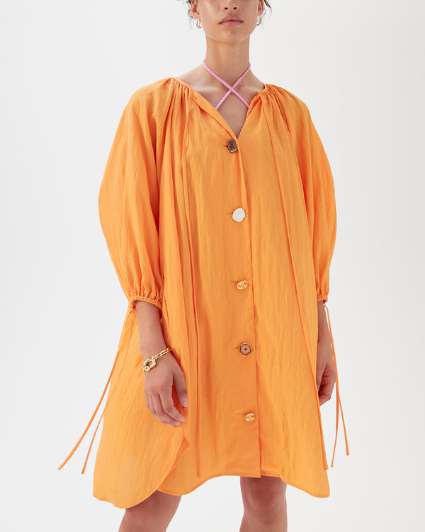 Rejina Pyo Scout Dress Viscose Blend Orange
