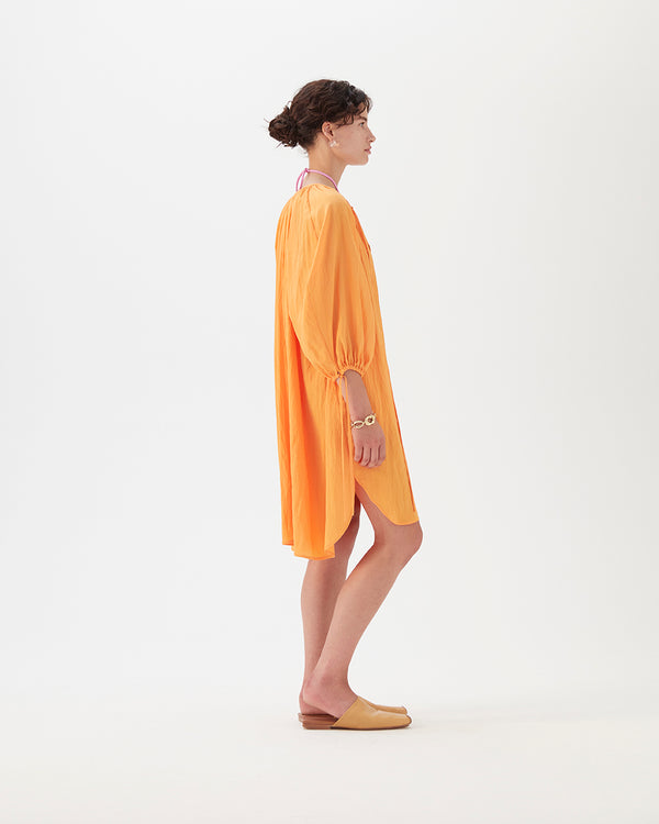 Rejina Pyo Scout Dress Viscose Blend Orange
