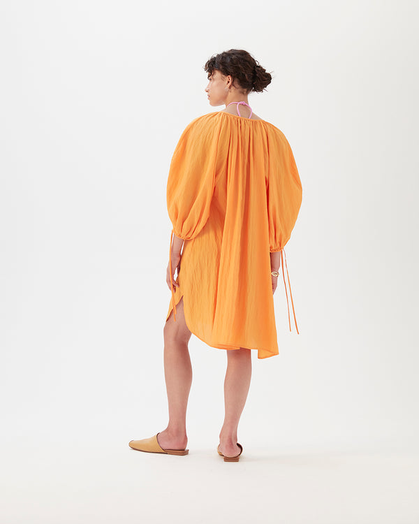 Rejina Pyo Scout Dress Viscose Blend Orange