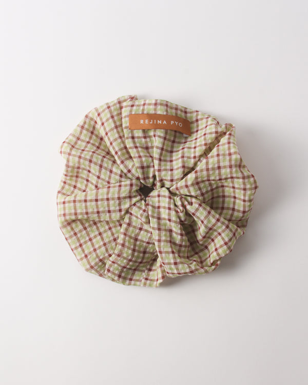 Rejina Pyo Scrunchie Check Green