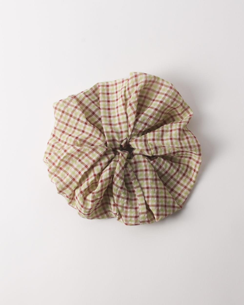 rejina pyo Scrunchie Check Green