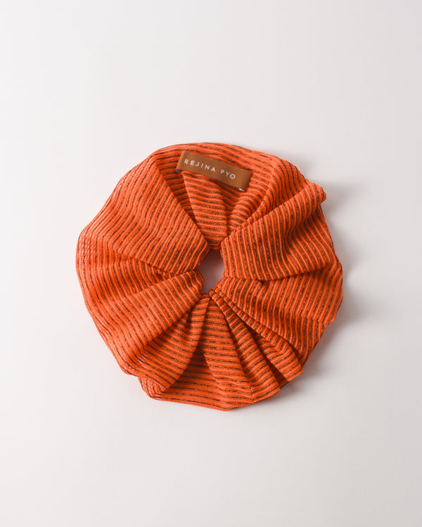 Rejina Pyo Scrunchie Mesh Stripe Orange