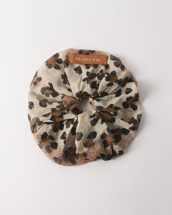 Rejina Pyo Scrunchie Viscose Chiffon Print Beige