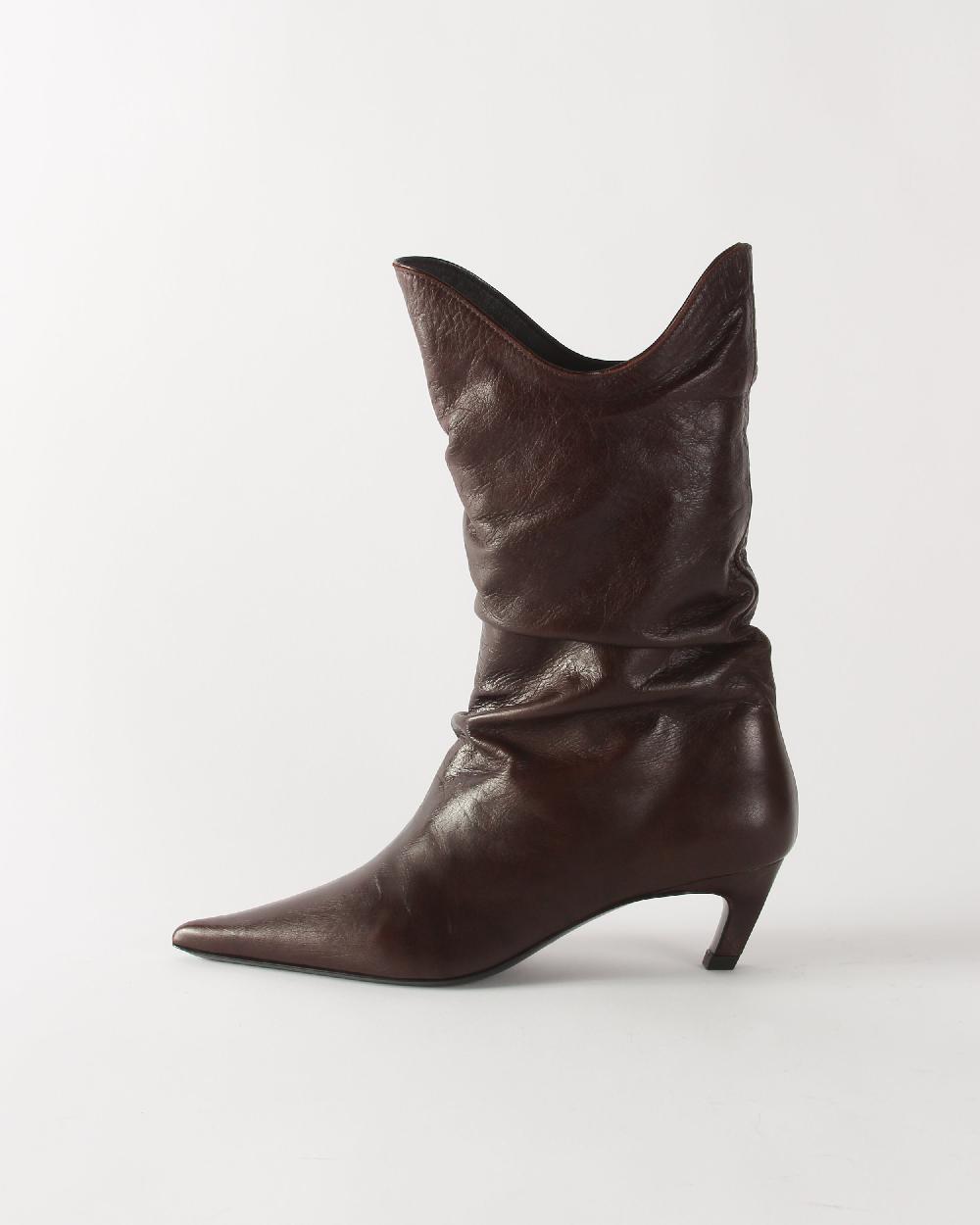 rejina pyo Slouchy Boot Leather Cappuccino