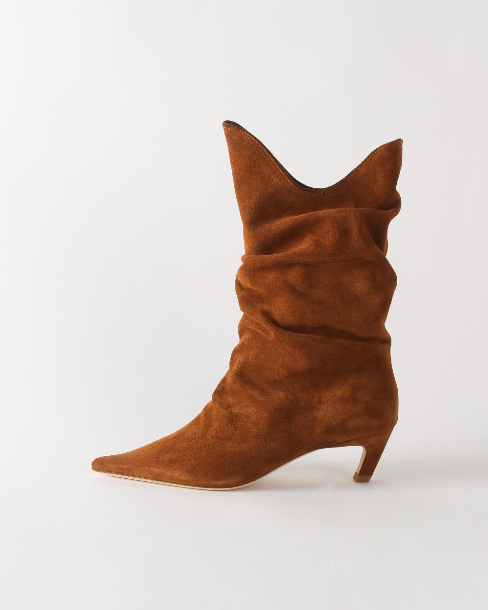 rejina pyo Slouchy Boot Suede Tan