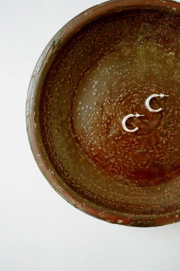 Rejina Pyo Small Hoops Silver Plated