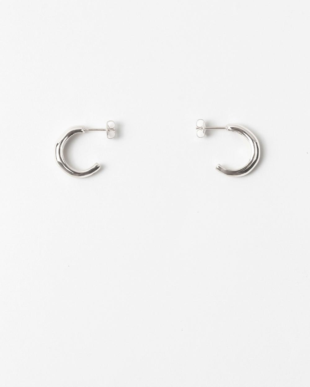 rejina pyo Small Hoops Silver Plated