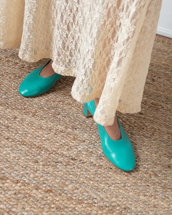 Rejina Pyo Soft Pump Leather Turchese